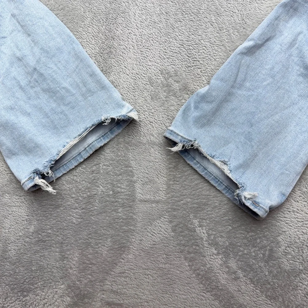 American Eagle Jeans Womens 2 Light Blue Kick Boot Bootcut Stretch Denim Denim